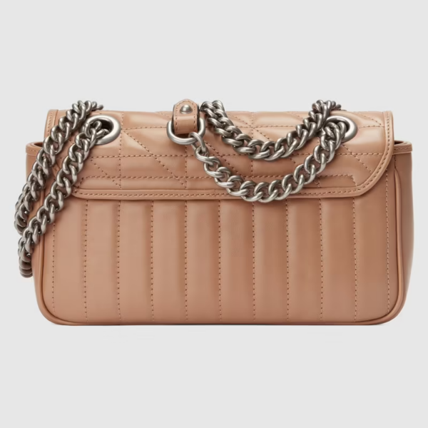 Túi Gucci GG Marmont Mini Shoulder Rose Beige Leather 446744-UM8AN-2754 - Ảnh 4