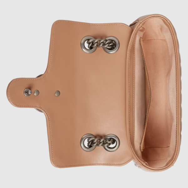 Túi Gucci GG Marmont Mini Shoulder Rose Beige Leather 446744-UM8AN-2754 - Ảnh 3
