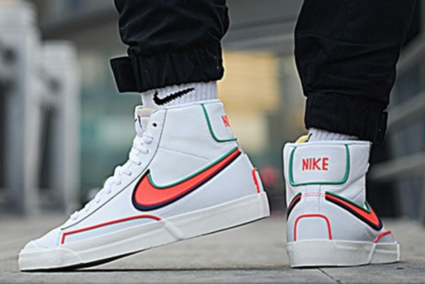 Giày Nike Blazer Mid '77 Infinite 'White Blue Void Crimson' DA7233-102 - Ảnh 3