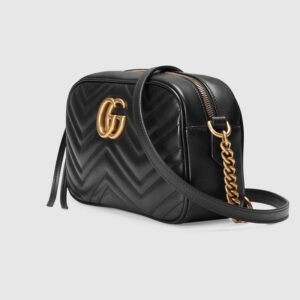 Alternative view of Túi Gucci GG Marmont Matelassé Shoulder Bag Black Leather 447632 DRW1T 1000