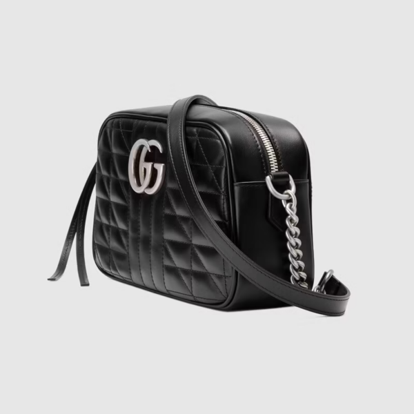 Túi Gucci GG Marmont Small Shoulder Black Leather 447632-UM8BN-1000 - Ảnh 4