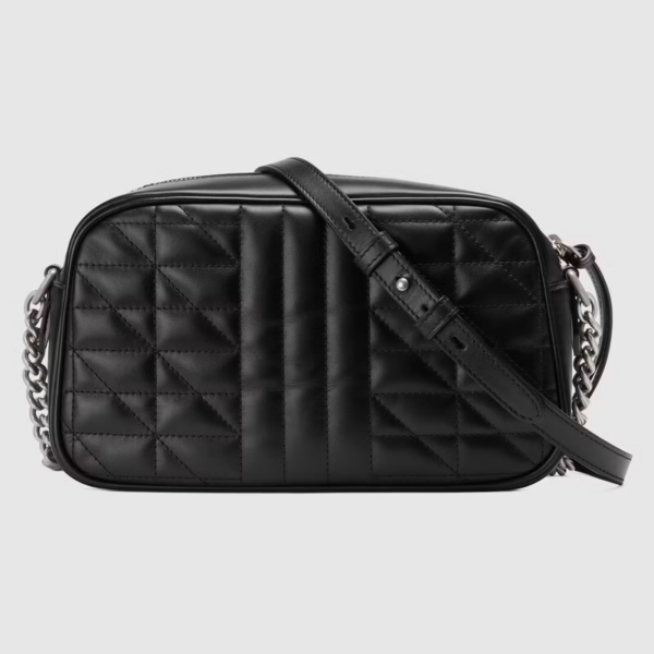 Túi Gucci GG Marmont Small Shoulder Black Leather 447632-UM8BN-1000 - Ảnh 3