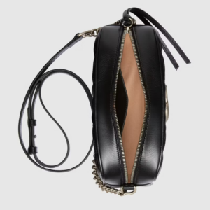 Tui Gucci GG Marmont Small Shoulder Bag 'Black' 447632-UM8BN-1000