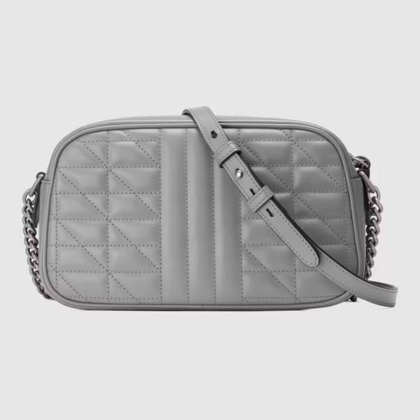 Túi Gucci GG Marmont Small Shoulder Dark Grey Leather 447632-UM8BN-1711 - Ảnh 4