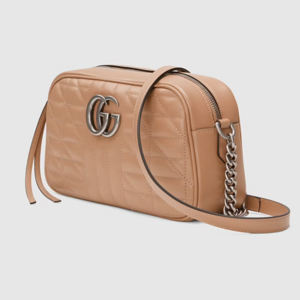 Túi Gucci GG Marmont Small Shoulder Rose Beige Leather 447632-UM8BN-2754 - Ảnh 5