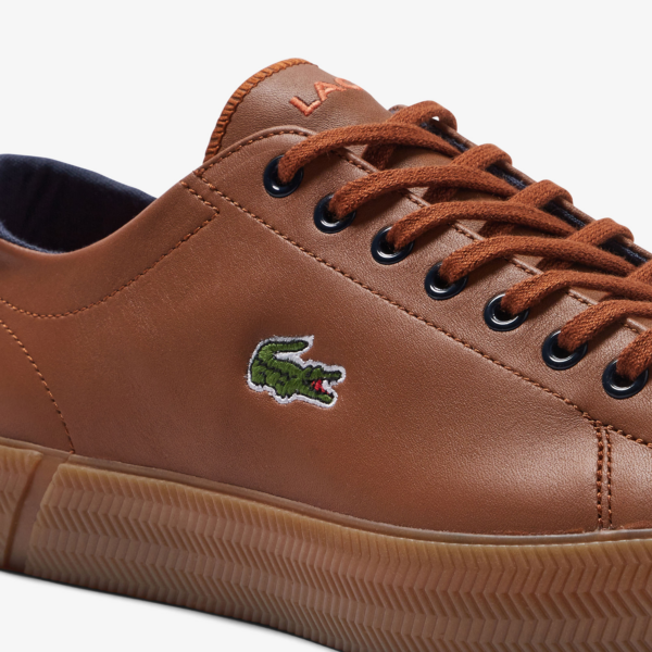 Giày Lacoste Gripshot Leather 'Brown' 7-44CMA0033524 - Ảnh 6