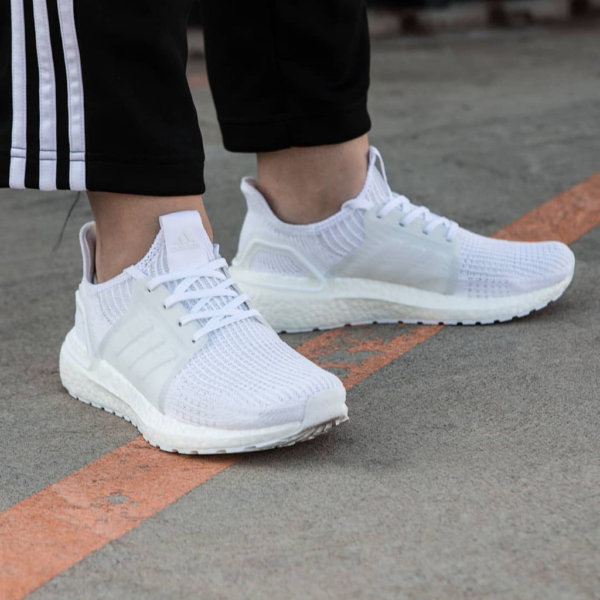 Giày Adidas UltraBoost 19 'Triple White' G54008 - Ảnh 2