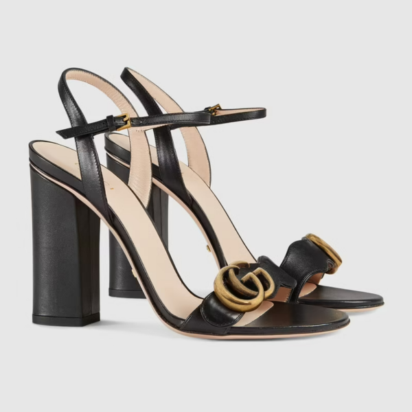 Giày Gucci Leather Sandal ‎453378-A3N00-1000 - Ảnh 2