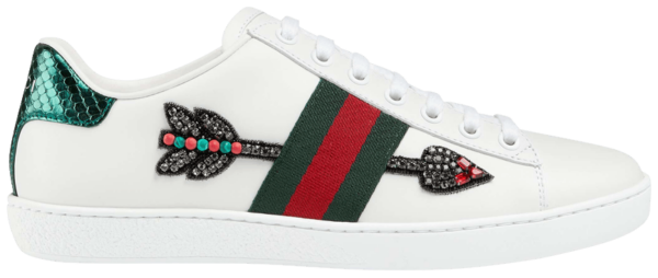 Giày Gucci Wmns Ace Embroidered 'Arrow' 454551 02JP0 9064