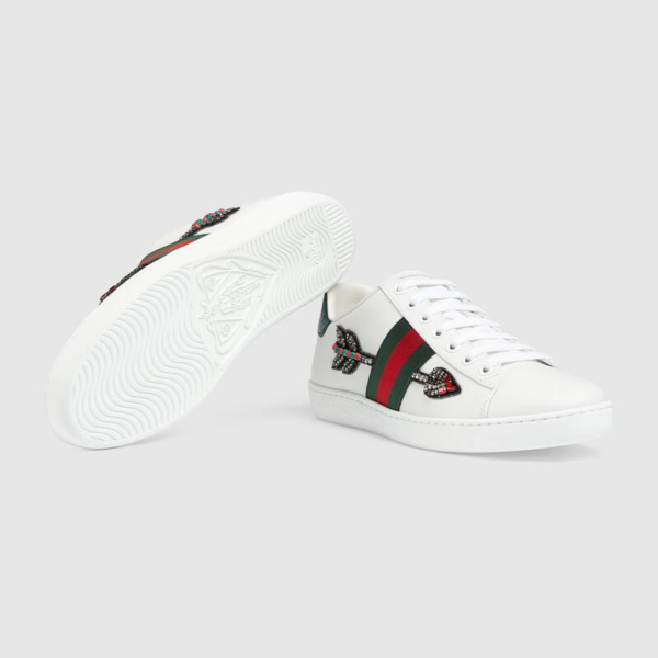 Giày Gucci Wmns Ace Embroidered 'Arrow' 454551 02JP0 9064 - Ảnh 4