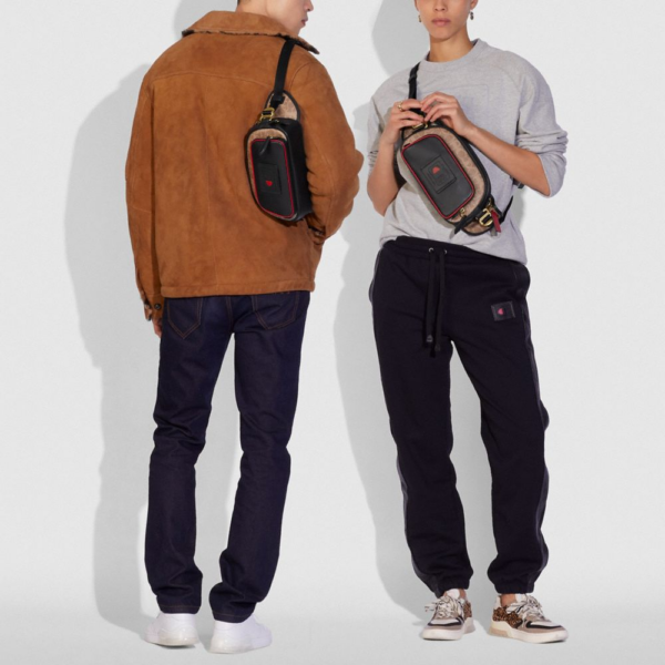 Túi Coach X Champion Belt Bag In Signature Canvas 4553 OLOT8 - Ảnh 5