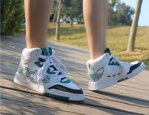 Alternative view of Giày Adidas Drop Step High 'White Hazy Green' FZ0226