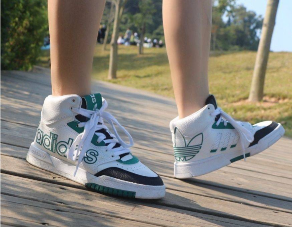 Giày Adidas Drop Step High 'White Hazy Green' FZ0226 - Ảnh 2