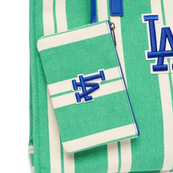Túi MLB Ethnic Stripe Tote Bag LA Dodgers Muticolor - Ảnh 6
