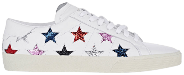 Giày Saint Laurent SL-06 Leather Low 'Stars' 458869-CN620-9266