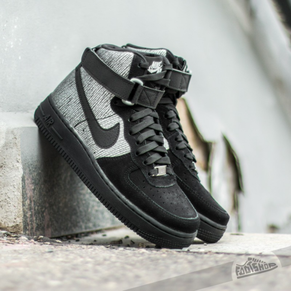 Giày Nike Wmns Air Force 1 High Prm 'Metallic Silver Black' 654440-003 - Ảnh 2