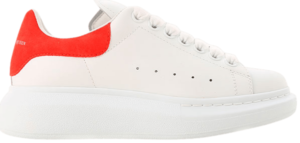 Giày Alexander McQueen Wmns Oversized Sneaker 'White Red' 462214-WHGP7-9676