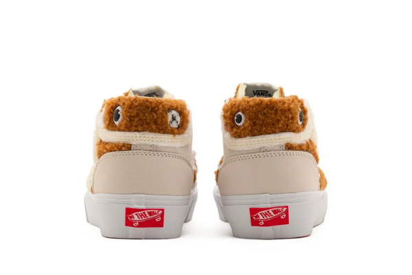Giày Vans Vault Mid Zoo Skool Brown Beige White VN0A7Q4S91R - Ảnh 3