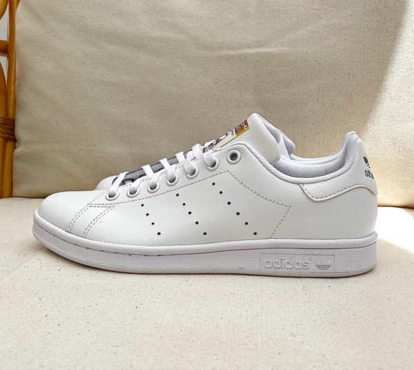Giày Adidas Stan Smith J 'White Rainbow' EH0739 - Ảnh 4