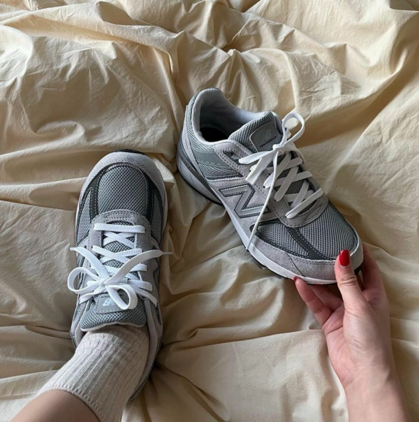 Giày New Balance 990v5 Big Kid 'Castlerock' GC990GL5 - Ảnh 2