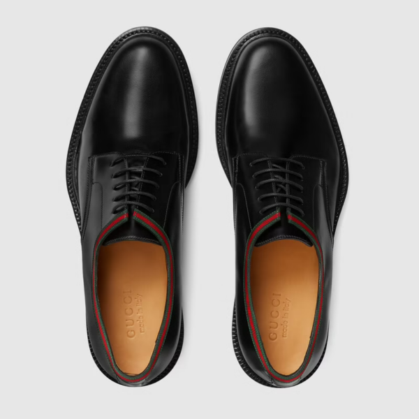 Giay Gucci Leather Lace-up 'Black' 472749-AZM30-1060