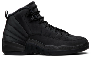 Giày Nike Air Jordan 12 Retro Winterized GS 'Triple Black' BQ6852-001