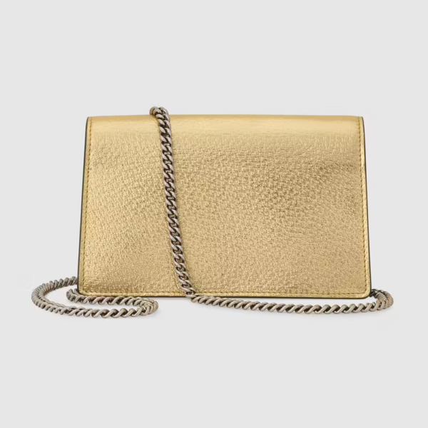 Túi Gucci Dionysus Super Mini Gold Lamé Leather 476432-1TRBN-8089 - Ảnh 3