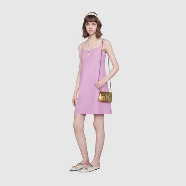 Túi Gucci Dionysus Super Mini Gold Lamé Leather 476432-1TRBN-8089 - Ảnh 5