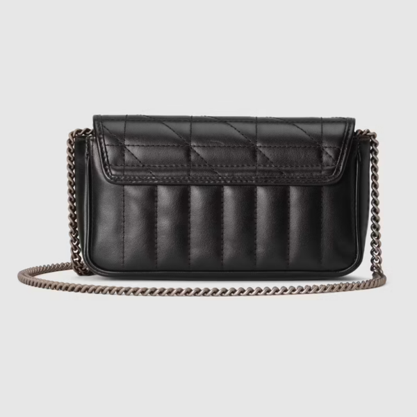 Túi Gucci GG Marmont Super Mini Black Leather ‎476433-DTD5N-1000 - Ảnh 3