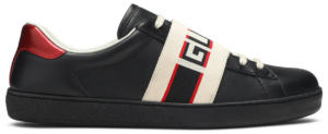 Giày Gucci Ace Stripe Leather 'Black' 523469-0FIV0-1076