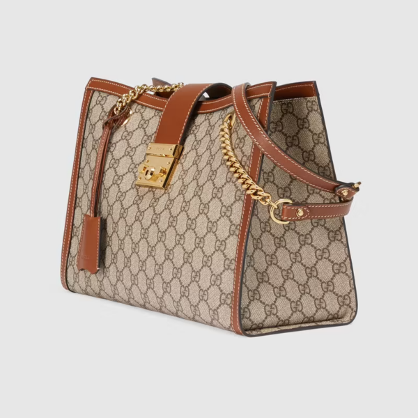 Túi Gucci Padlock Medium GG Shoulder GG Supreme Canvas Beige ‎479197-KHNKG-8534 - Ảnh 4