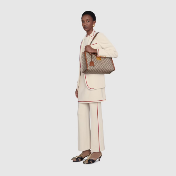 Túi Gucci Padlock Medium GG Shoulder GG Supreme Canvas Beige ‎479197-KHNKG-8534 - Ảnh 5