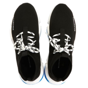 Giay Balenciaga Speedrunner Race Up Sneakers 'Black Blue' 587289-W1721-1022