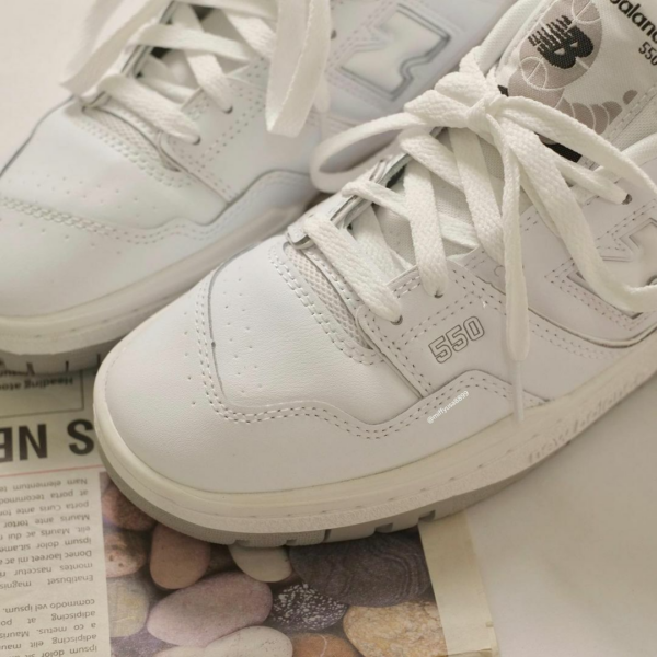 Giày New Balance 550 'White Grey' GSB550PB - Ảnh 5