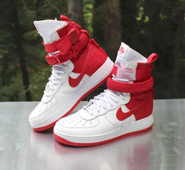 Giày Nike SF-AF1 High White 'University Red' AR1955-100 - Ảnh 4