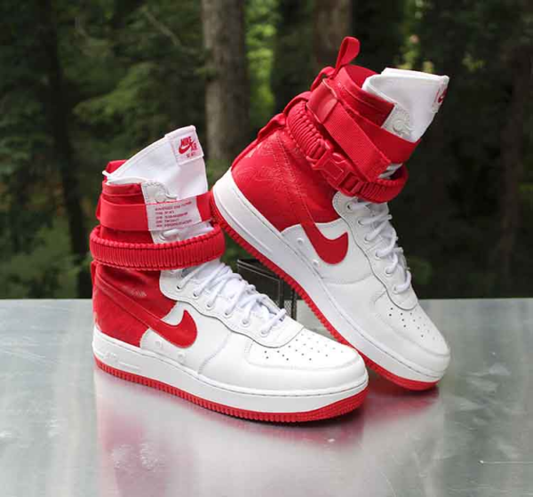 Giày Nike SF-AF1 High White 'University Red' AR1955-100 - Ảnh 3