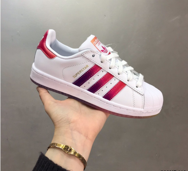 Giày Adidas Superstar 'White Pink Energy Ink' EG8132 - Ảnh 4