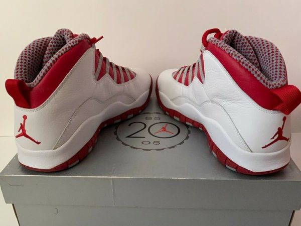 Giày Nike Air Jordan 10 Retro 'Red Steel' 2005 310805-161 - Ảnh 8
