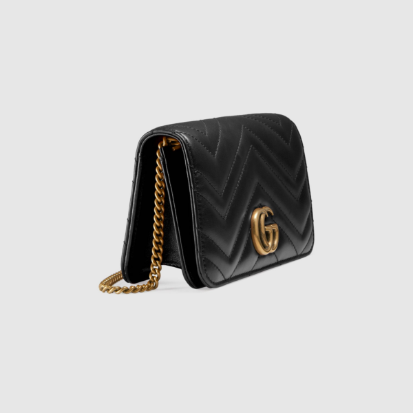 Túi Gucci GG Marmont Mini Bag 488426 DSVRT 1000 - Ảnh 2