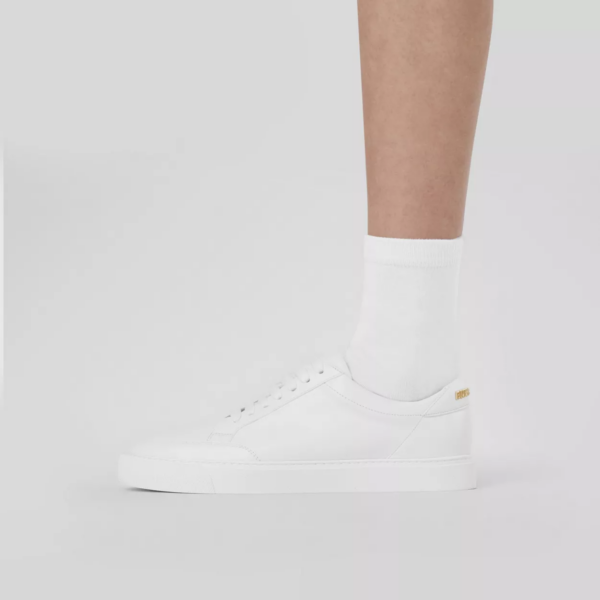 Giày Burberry Logo Detail Leather 'White' 80432101 - Ảnh 3