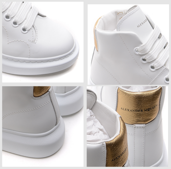 Giày Alexander McQueen Oversized Sneaker High 493584 WHFBU 9075 - Ảnh 4