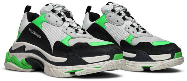 Giày Balenciaga Triple S Trainer Green Fluo 524039 W09O6 9063 - Ảnh 6