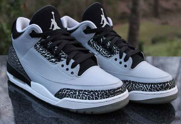 Giày Nike Air Jordan 3 Retro 'Wolf Grey' 136064-004 - Ảnh 8