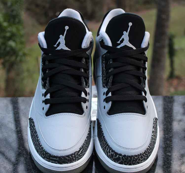 Giày Nike Air Jordan 3 Retro 'Wolf Grey' 136064-004 - Ảnh 6