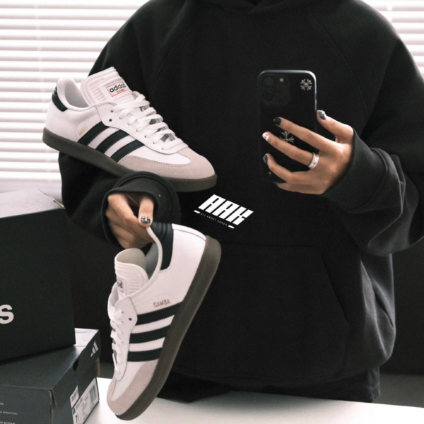 Giày Adidas Samba Classic 'White' 772109 - Ảnh 5