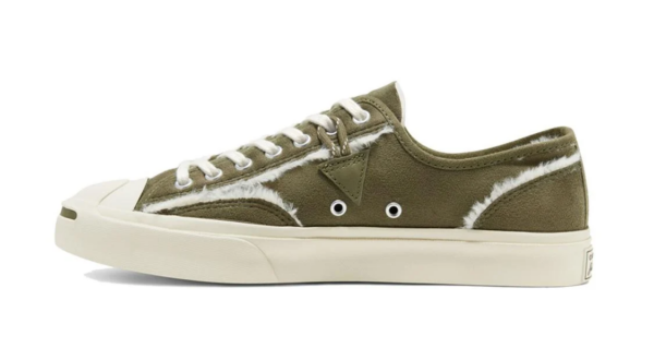 Giày Converse Faux Fur-Lined Leather Jack Purcell Canvas 166511C - Ảnh 3