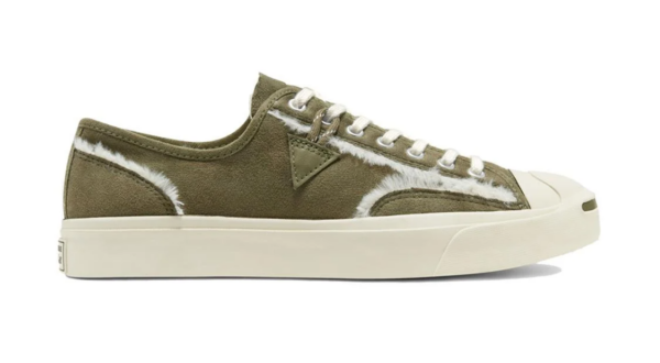 Giày Converse Faux Fur-Lined Leather Jack Purcell Canvas 166511C - Ảnh 2