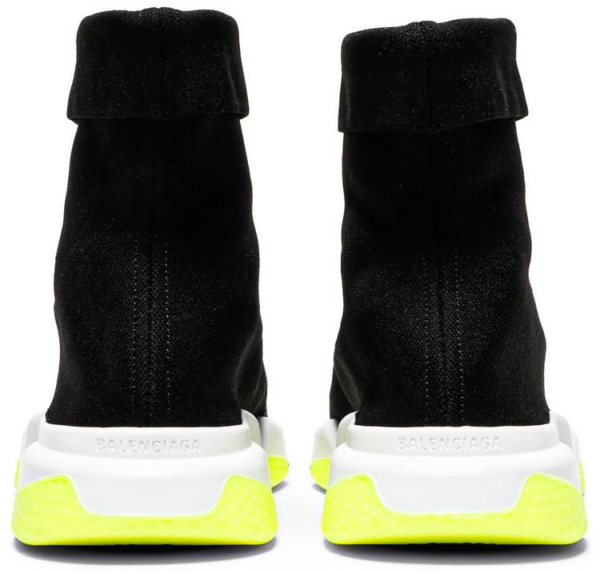 Giày Balenciaga Speed Trainer Cuffed 'Black Yellow' 534379-W1GV0-1006 - Ảnh 3