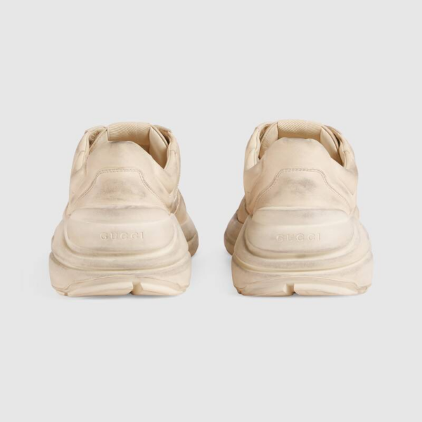 Giày Gucci Rhython Leather Sneaker Ivory 498916 A9L00 9522 - Ảnh 8