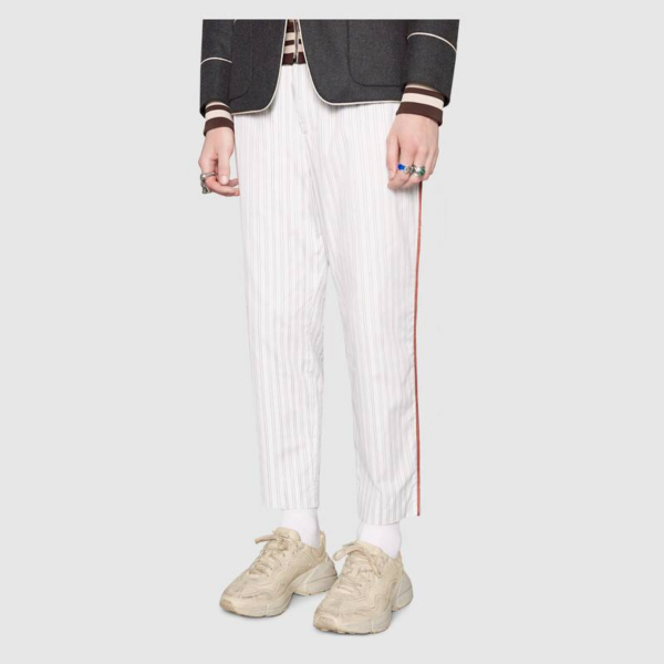 Giày Gucci Rhython Leather Sneaker Ivory 498916 A9L00 9522 - Ảnh 5